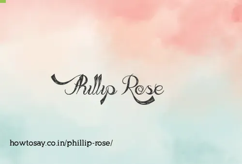 Phillip Rose