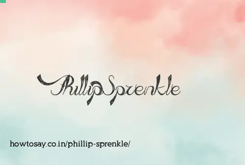 Phillip Sprenkle