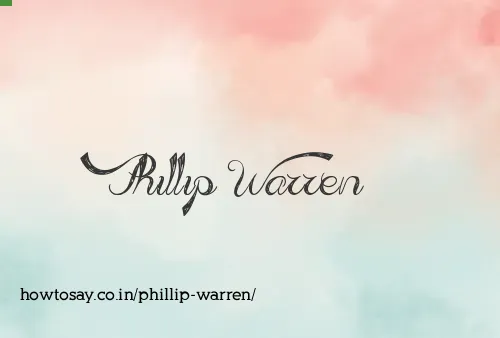Phillip Warren