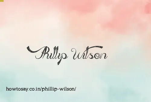 Phillip Wilson