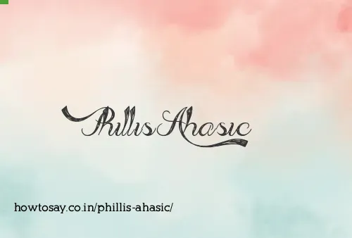 Phillis Ahasic