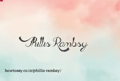 Phillis Rambsy