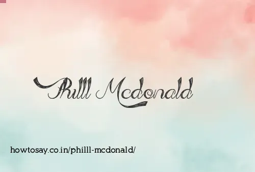 Philll Mcdonald