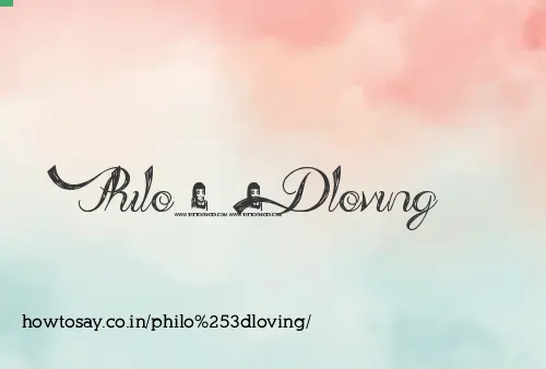 Philo=loving