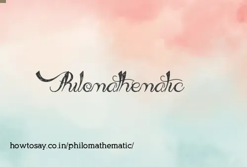 Philomathematic