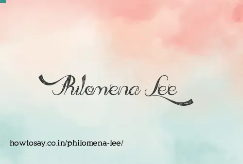 Philomena Lee