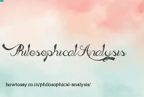 Philosophical Analysis
