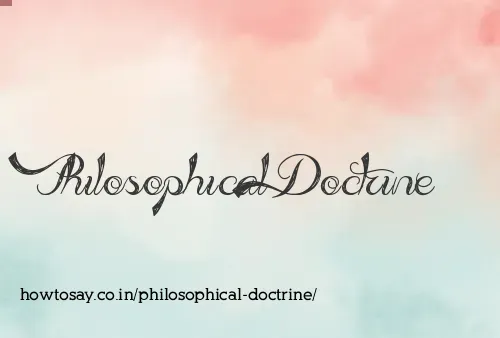 Philosophical Doctrine