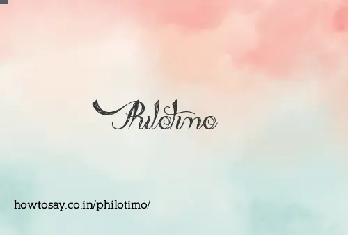 Philotimo