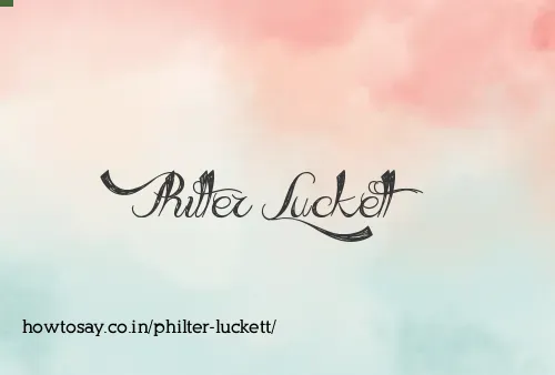 Philter Luckett
