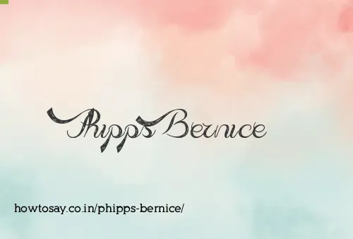 Phipps Bernice