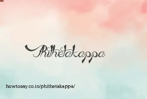 Phithetakappa
