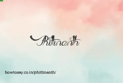 Phittinanth