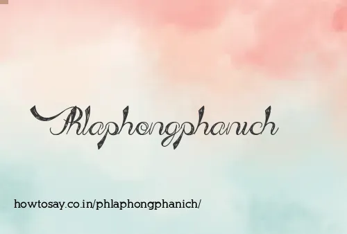 Phlaphongphanich