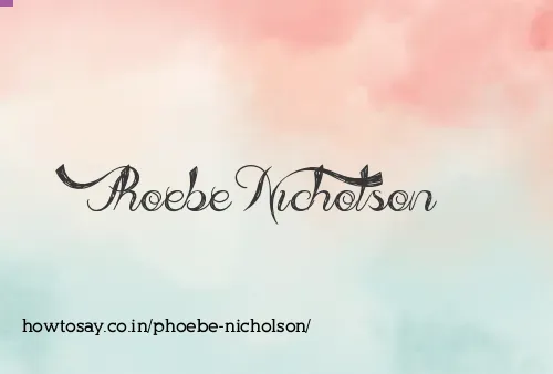 Phoebe Nicholson