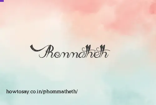 Phommatheth