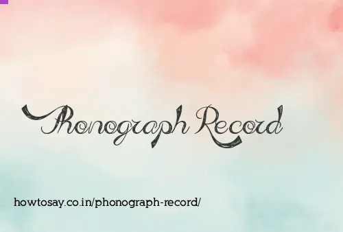 Phonograph Record