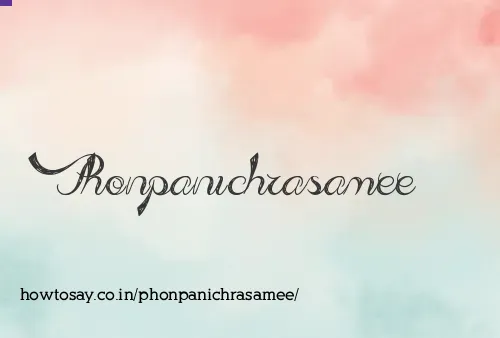 Phonpanichrasamee