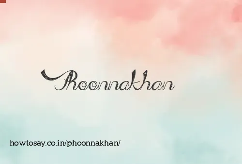 Phoonnakhan