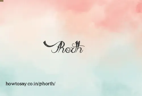 Phorth
