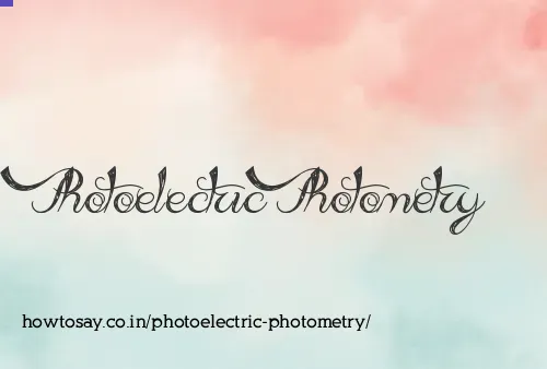 Photoelectric Photometry