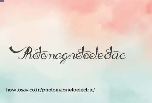 Photomagnetoelectric