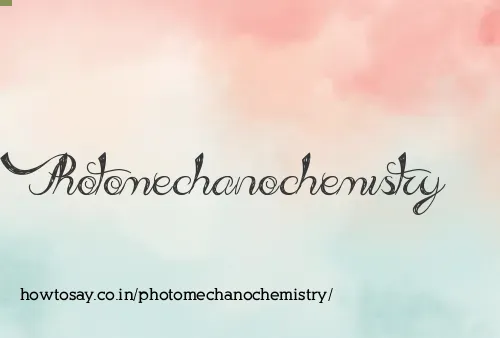 Photomechanochemistry