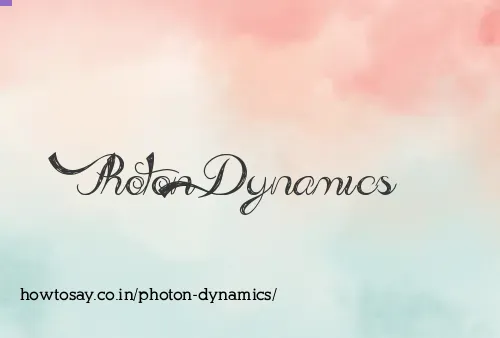 Photon Dynamics