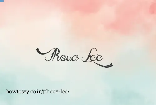 Phoua Lee