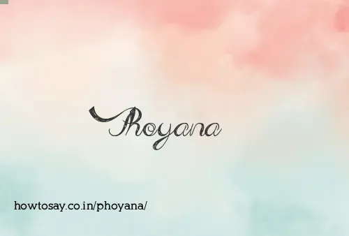 Phoyana