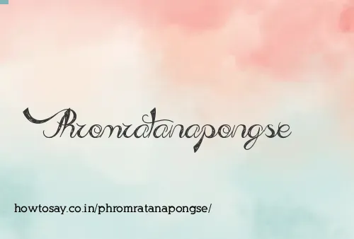 Phromratanapongse