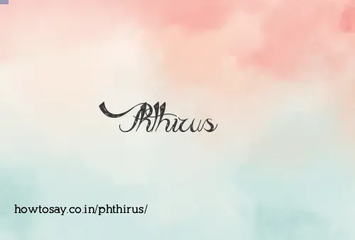 Phthirus