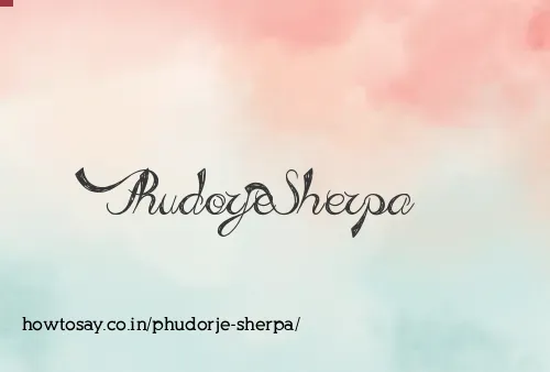 Phudorje Sherpa