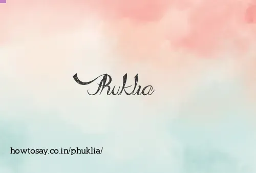 Phuklia