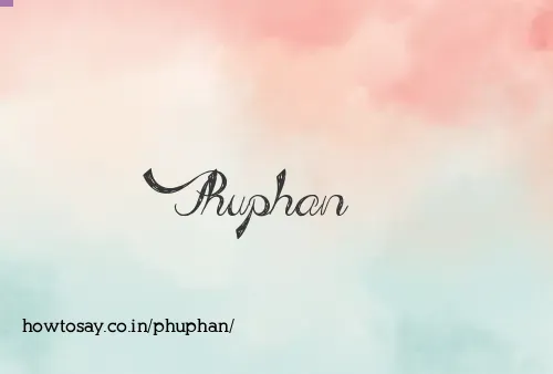 Phuphan