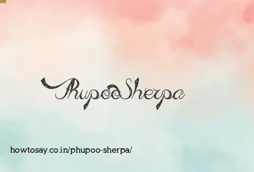 Phupoo Sherpa