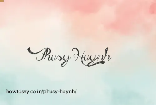 Phusy Huynh