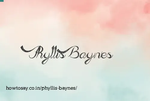 Phyllis Baynes