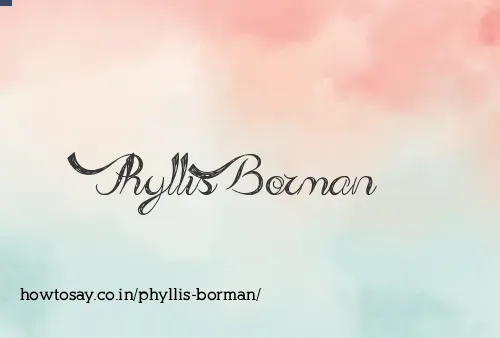 Phyllis Borman
