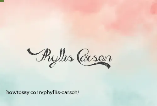 Phyllis Carson