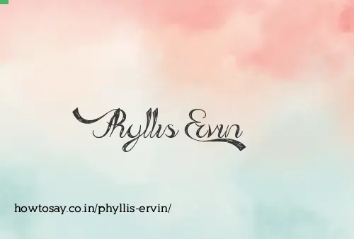 Phyllis Ervin
