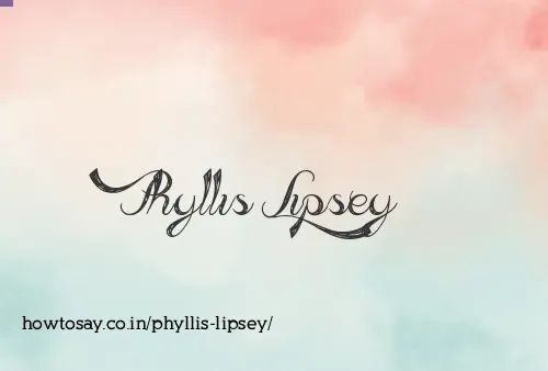 Phyllis Lipsey