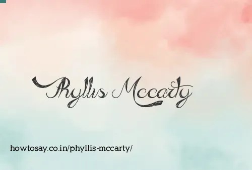 Phyllis Mccarty