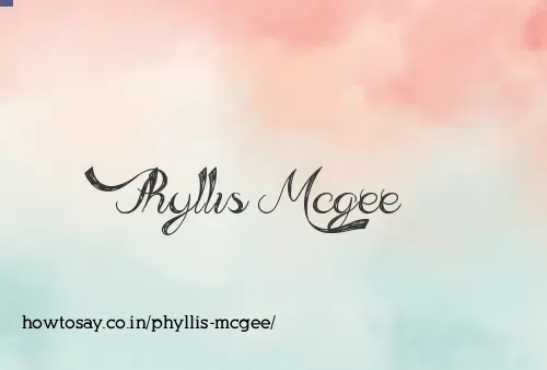 Phyllis Mcgee