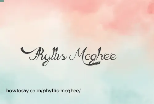 Phyllis Mcghee