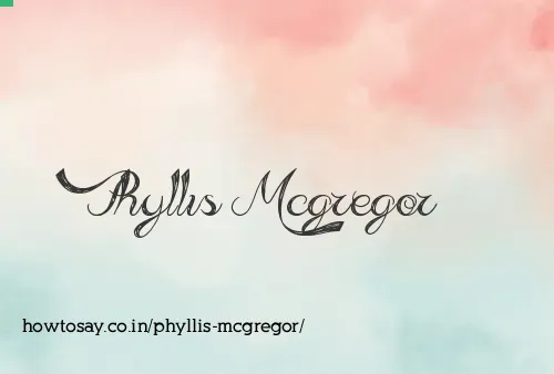 Phyllis Mcgregor