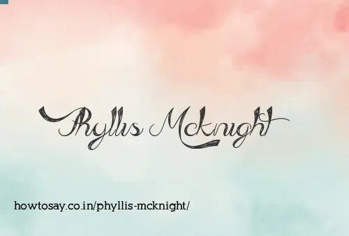 Phyllis Mcknight