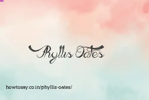 Phyllis Oates