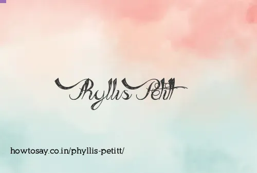 Phyllis Petitt