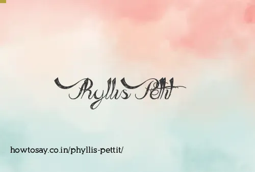 Phyllis Pettit